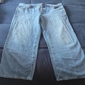 EXPRESS Classic Ladies Blue Wash Jeans Relaxed Straight Fit